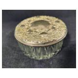 Vintage Trinket Box - Possibly Sterling Lid