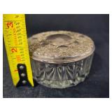 Vintage Trinket Box - Possibly Sterling Lid