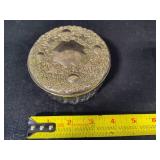Vintage Trinket Box - Possibly Sterling Lid