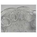 Anchor Hocking Savannah Clear Glass 12" Egg Server