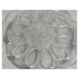 Anchor Hocking Savannah Clear Glass 12" Egg Server