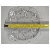 Anchor Hocking Savannah Clear Glass 12" Egg Server