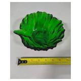 Blenko Art Glass Cabbage Leaf Bowl