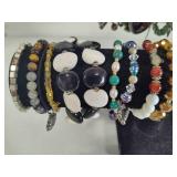 Lot of Beaded Costume Bracelets