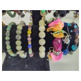 Lot of Beaded Costume Bracelets