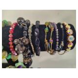Lot of Beaded Costume Bracelets