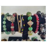Lot of Beaded Costume Bracelets