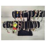 Lot of Costume Charm Bracelets