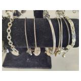 Lot of Costume Charm Bracelets