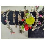 Lot of Costume Charm Bracelets