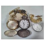 Andre Rivalle & Resiliance Pocket Watches & Misc Parts