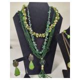 Gorgeous Green Costume Jewelry Lot