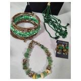 Gorgeous Green Costume Jewelry Lot