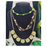 Gorgeous Green Costume Jewelry Lot