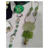 Gorgeous Green Costume Jewelry Lot