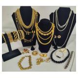 Lot of Napier Stamped Costume Jewelry