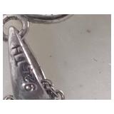 925 Stamped Pearl Pendant & Chain