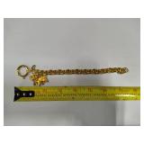 Joan Rivers Vintate Charm Bracelet w/Yorkie Charm