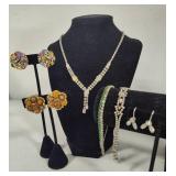 Lot of Stamped Kramer Vintage Jewelry - Some Sterling
