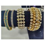 Lot of Statement Costume Jewelry Bracelets