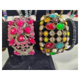 Lot of Statement Costume Jewelry Bracelets