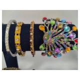 Lot of Statement Costume Jewelry Bracelets