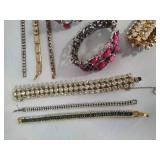 Lot of Statement Costume Jewelry Bracelets