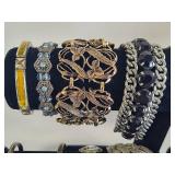 Assortment of Vintage & Designer Look Bracelets