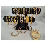 Lot of Mixed Metals Costume Bracelets