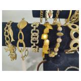 Lot of Mixed Metals Costume Bracelets