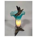 Tiffany Style Hummingbird Tulip Flower Lamp
