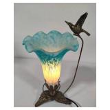 Tiffany Style Hummingbird Tulip Flower Lamp