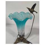 Tiffany Style Hummingbird Tulip Flower Lamp