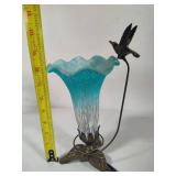 Tiffany Style Hummingbird Tulip Flower Lamp