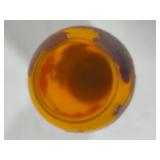 Emile Galle Style Beautiful Amber Vase