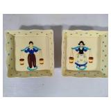 Decora Hand Painted Ceramic Wall Plates