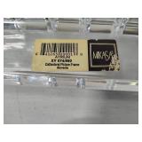 Mikasa Clear Crystal Cathedral Arch Photo Frame, France Luminarc Triangular Vase & Silver Tone Vase