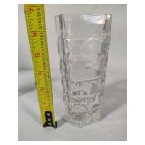 Mikasa Clear Crystal Cathedral Arch Photo Frame, France Luminarc Triangular Vase & Silver Tone Vase