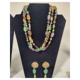 Three Costume Jewelry Necklance & Earring Sets