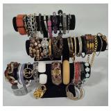 Large Lot of Costume Jewelry Bracelets