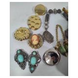 Large Lot of Asst Charms, Scarf & Shoe Clips