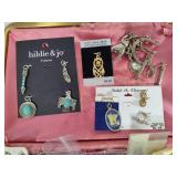 Large Lot of Asst Charms, Scarf & Shoe Clips