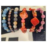 Large Lot of Stone Jewelry w/Cabochons & Misc Repair Stones