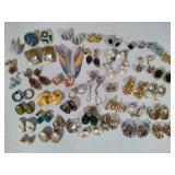 Lot of Vintage Clip Earrings - All Pairs