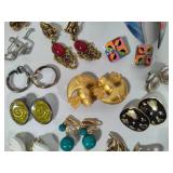 Lot of Vintage Clip Earrings - All Pairs