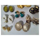 Lot of Vintage Clip Earrings - All Pairs