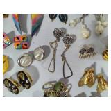 Lot of Vintage Clip Earrings - All Pairs
