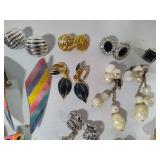 Lot of Vintage Clip Earrings - All Pairs