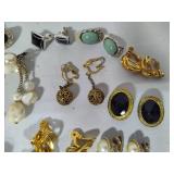 Lot of Vintage Clip Earrings - All Pairs