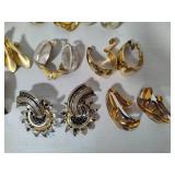 Lot of Vintage Clip Earrings - All Pairs